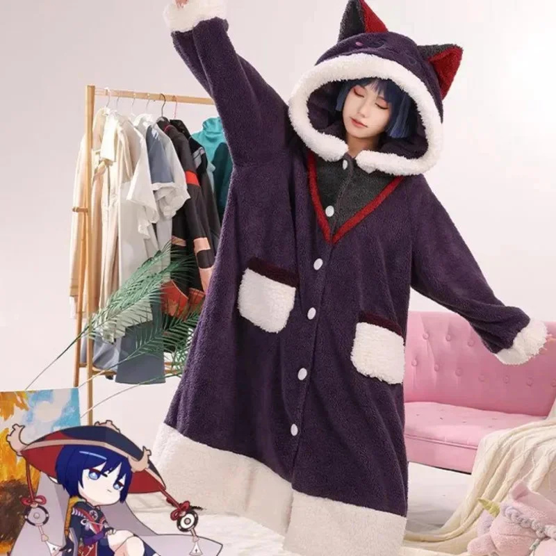 Genshin Impact Cosplay Pajama  - Anime Cosplay Thick review and price