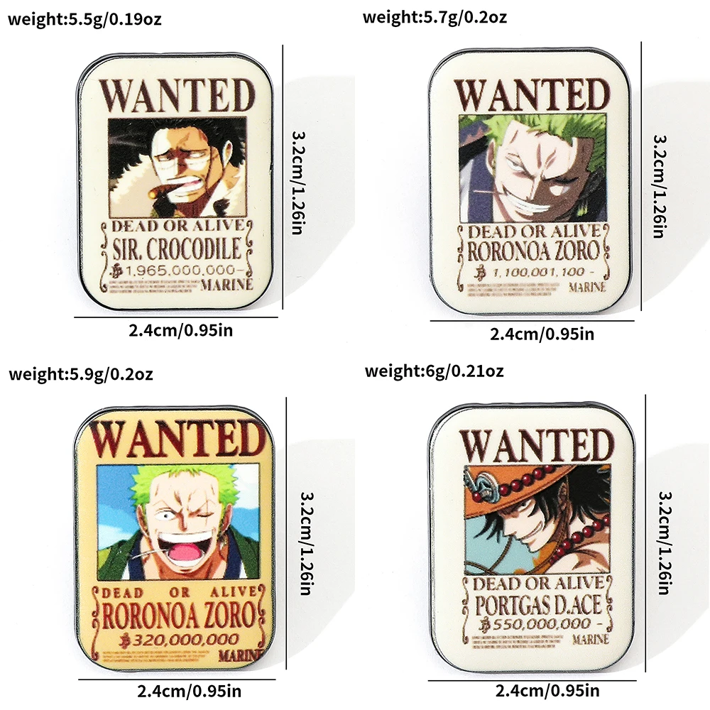 4 Pcs Fashion Cartoon Anime Br - Anime Cosplay One Piece review and price