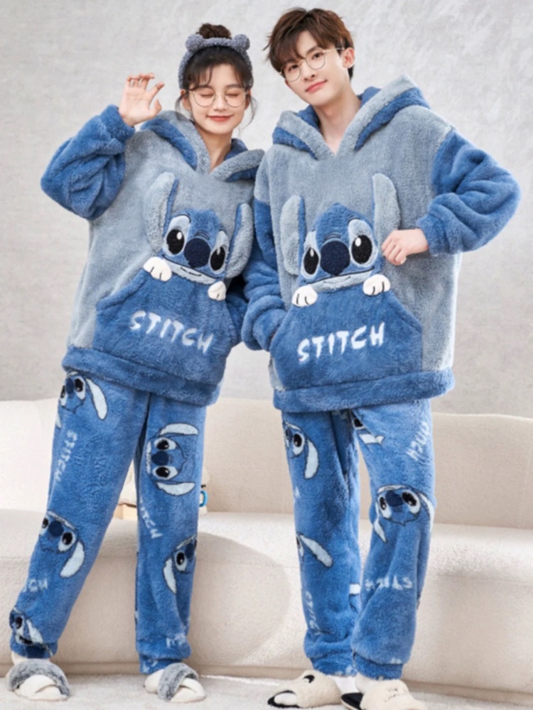 Anime Stitch Winter Pajamas Ca - Anime Cosplay Thick review and price
