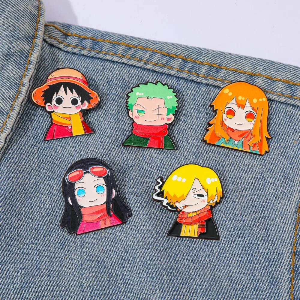 5 Pcs Cute Anime Cartoon Brooc - Cosplay Anime Zoro review and price