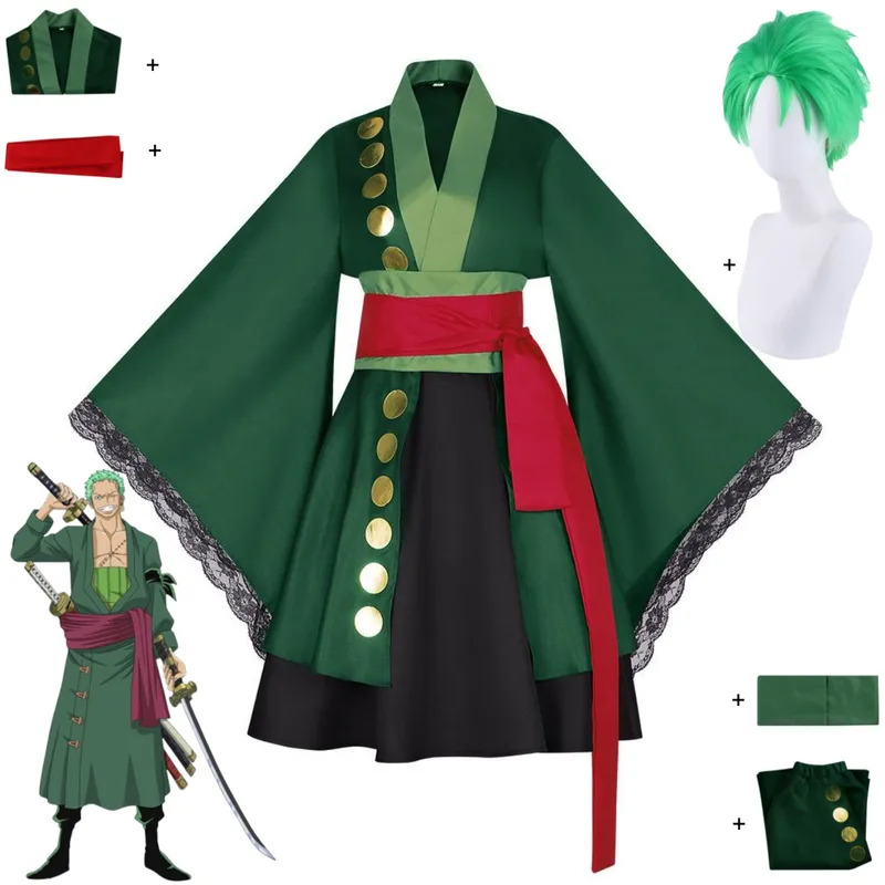 2025 aaa Anime Roronoa Zoro Co - Anime Zoro Cosplay Female review and price