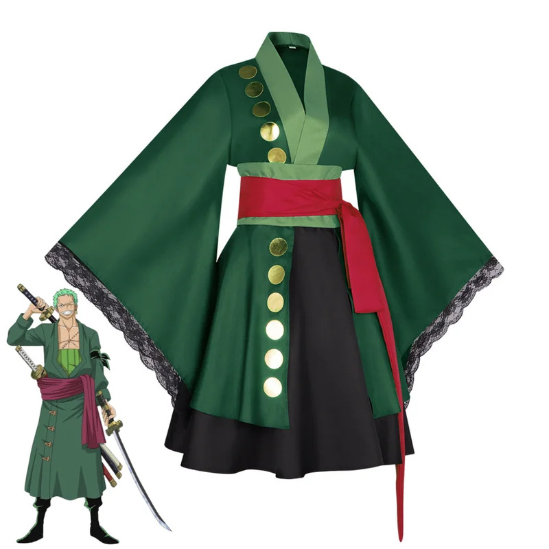 2025 aaa Anime Roronoa Zoro Co - Anime Zoro Cosplay Female review and price