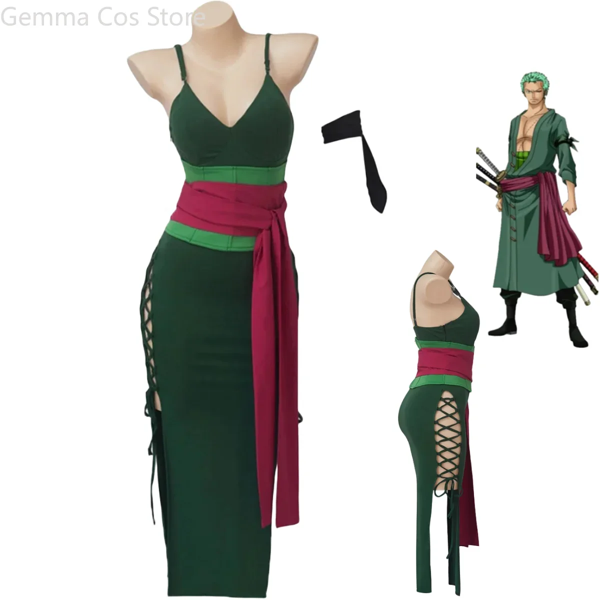 Anime Roronoa Zoro Cosplay Cos - Anime Zoro Cosplay Female review and price