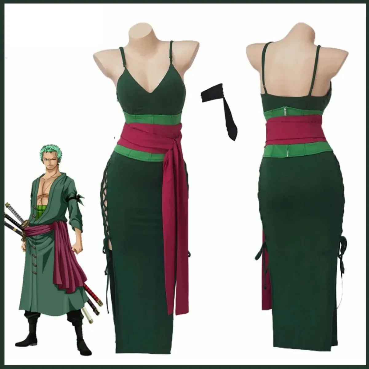 Anime Roronoa Zoro Cosplay Cos - Anime Zoro Cosplay Female review and price