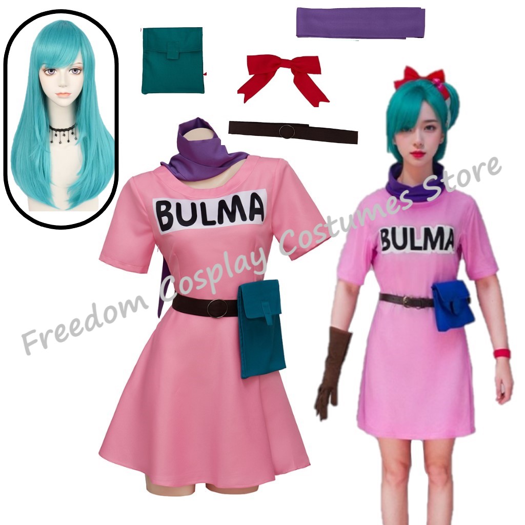Anime Bulma Cosplay Costume Pi - Dragon Ball Saiyan Armor review and price