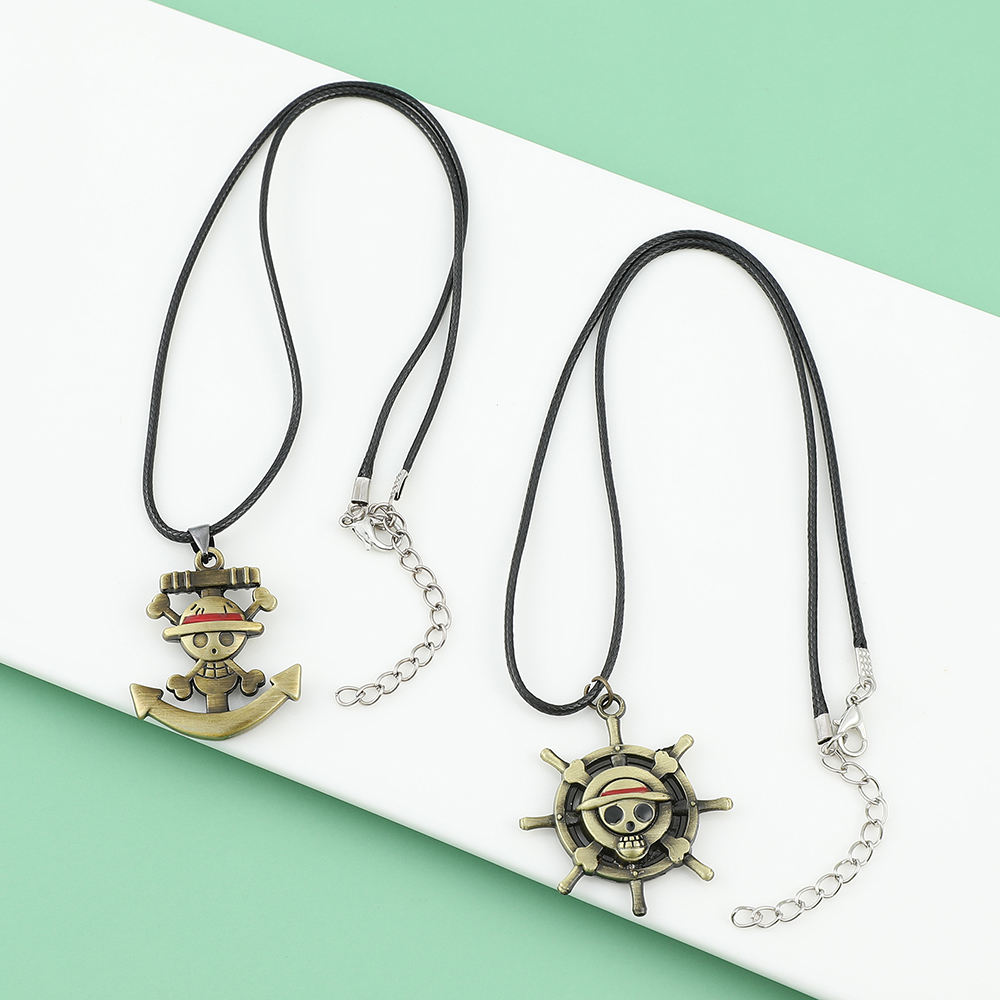 One Piece Skull Logo Necklace  - Anime Cosplay One Piece review and price