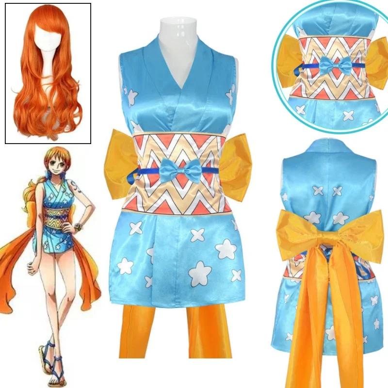 Nami Cosplay Costumes Wig Japa - Anime Cosplay One Piece review and price